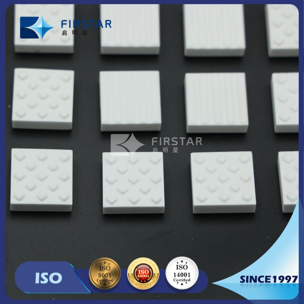 High Hardness Alumina Ceramic Mosaic Square Pieces Sheets for Pulley Lagging Liner From Zibo China